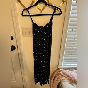 Black and white polka dot old navy jumpsuit